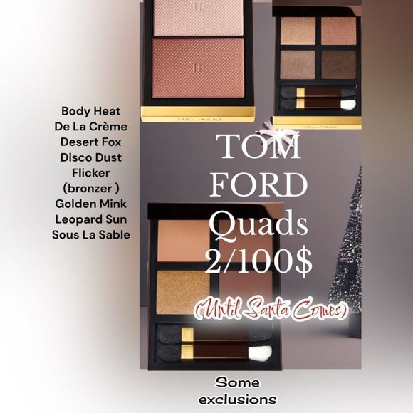 TOM FORD  Neutral colored LEOPARD SUN QUAD PALETTE - Picture 2 of 6